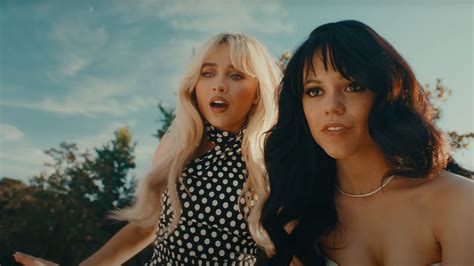 Jenna Ortega and Sabrina Carpenter Battle in Bloody Music Video for 'Taste'
