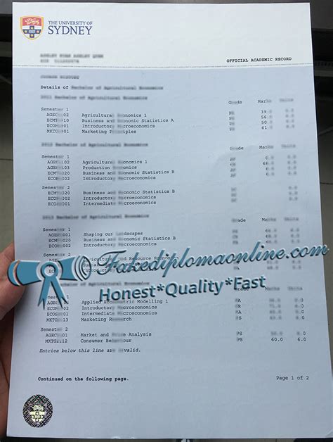 Image result for Official University Transcript