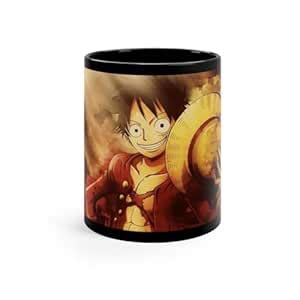 Buy CRAFT MANIACS One Piece Straw Hat Luffy Printed Black Stylish Tea ...