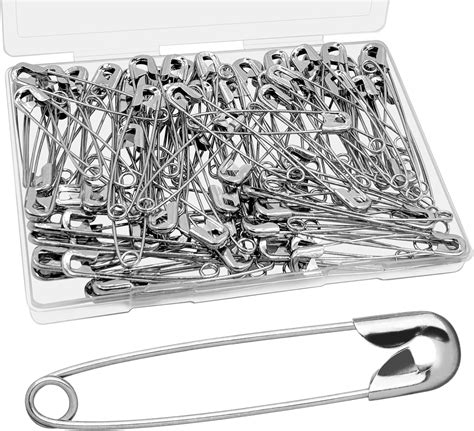 Amazon.com: CXIIPOL 100 PCS 3 Inch Large Safety Pins Heavy Duty, Safety ...