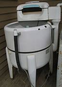 Image result for Women Washing Clothes with Old Ringer Wash Machine