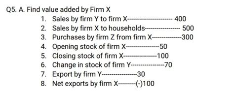 economics class 12 find value added by firm x - Brainly.in