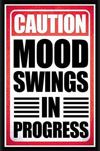 Green Panda®- Caution Mood Swings in Progress Multicolour Digital ...