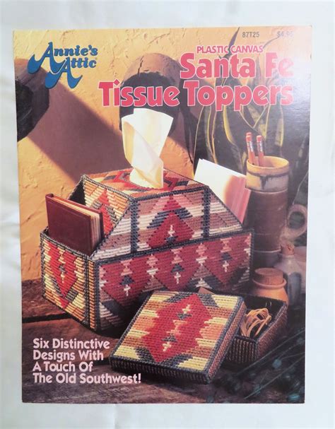 Plastic Canvas Santa Fe Tissue Toppers / Plastic Canvas - Etsy