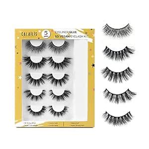 Buy CALAILIS False Eyelash, Natural False Lashes, Fluffy Dramatic ...