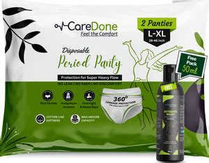 CareDone Travel Hygiene Kit: Disposable Panty+50ml Free IntimateWash ...