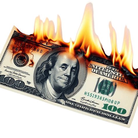 Burning Money Png