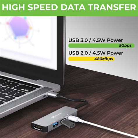 Buy Smart Hub 4 USB Type 4 in 1 Docking Station UL1206 in India at Best ...