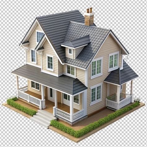 Tiny house isolated on transparent background | Premium AI-generated PSD