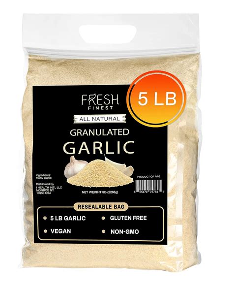 Amazon.com : Premium Garlic Powder Bulk 5 LB, Fresh Granulated Garlic ...