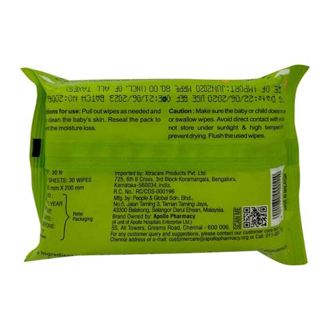 Apollo Life Ultra Soft Biodegradable & Flushable Baby Wipes, 30 Count ...