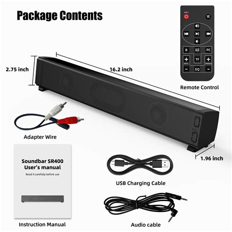 Buy Sound Bar TV Sound System Bluetooth Speaker Wireless Subwoofer Bass ...