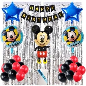 Kapoor stores Mickey Mouse Theme Birthday Decorations Kit Combo of 52 ...