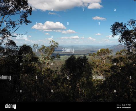 Lookout over the great dividing range from Main Range National Park ...