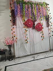 Buy Pauwer Artificial Wisteria Vine Wisteria Hanging Garland (Purple ...