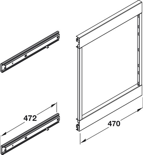 Pull Out Storage Unit Frame, for Use with Baskets, Vauth-Sagel VS SUB ...