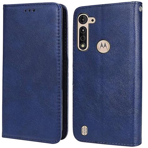 unisTuff Faux Leather Back Case Flip Cover for Moto G8 Power Lite with ...