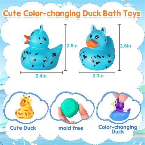 ANGGIKO 24 Pack Color Changing No Hole Rubber Ducks, Color India | Ubuy
