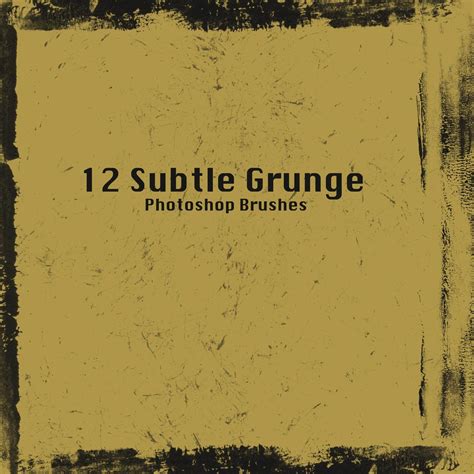 12 Free Subtle Grunge Brushes - Free ABR Download | MyPhotoshopBrushes