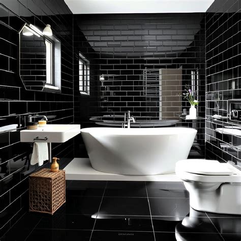 30 Black Floor Bathroom Ideas for A Modern Makeover