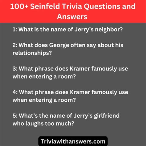 134+ Fun & Challenging Seinfeld Trivia Questions and Answers to Test ...