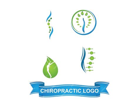 Coleção de modelos de logotipo de fisioterapia logotipo de quiropraxia ...