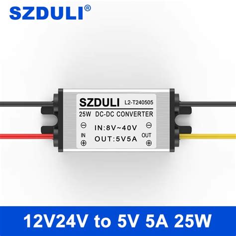 SZDULI 12V-24V to 3.3V-9V 5A DC-DC Step-Down Converter 5A Multi-Output ...