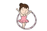 体操简笔画 的图像结果