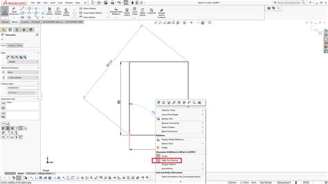 Image result for How to Add a Basic Dimension in SolidWorks Drawing