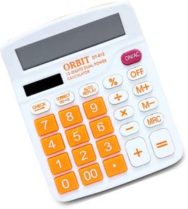 Flipkart.com | ORBIT 12 Digit LCD Display Solar Battery Dual Power ...