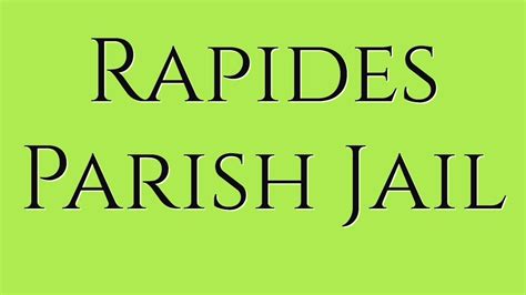 Rapides Parish Jail: Guide for Family & Friends of Inmates - YouTube