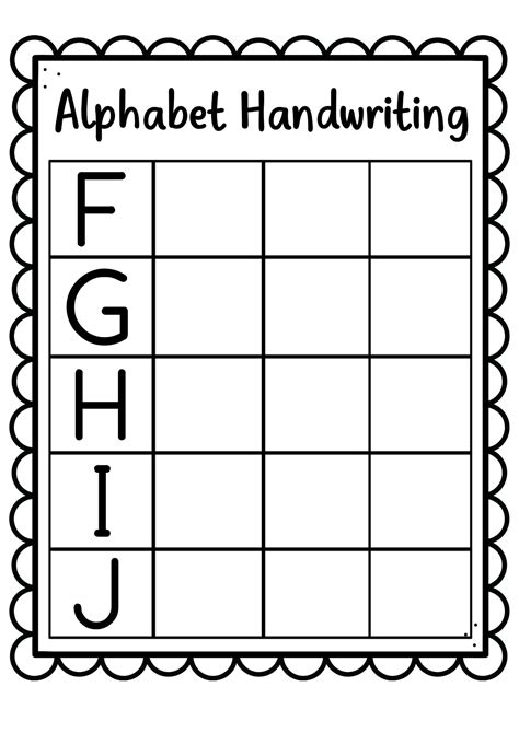 Image result for Handwriting Worksheets Alphabet Printable