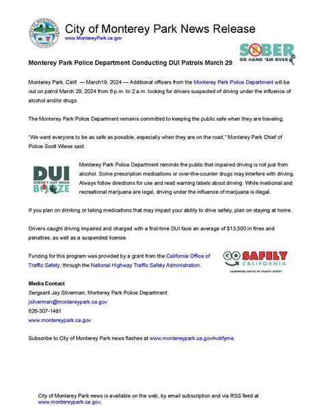 News Flash • Monterey Park, CA • CivicEngage