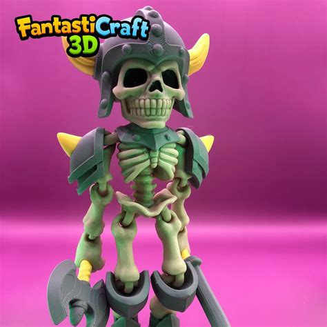 💀 FANTASTICRAFT3D - SKELETON KNIGHT FLEXI - Model for 3D printing・ 3D ...