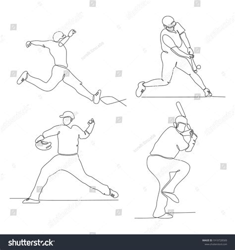 Continuous Line Drawing Baseball 的图像结果