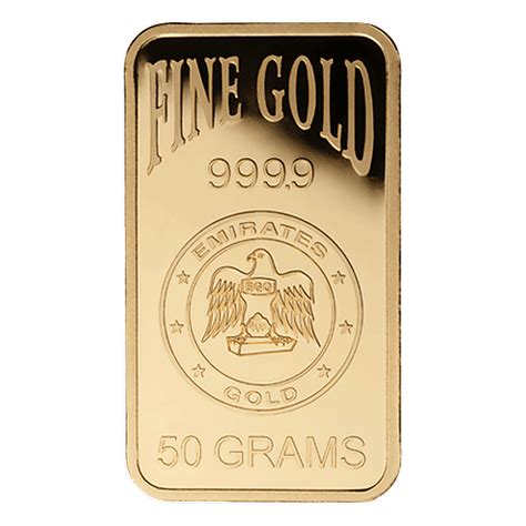 Buy 50 Gram Emirates Gold Bullion Bar