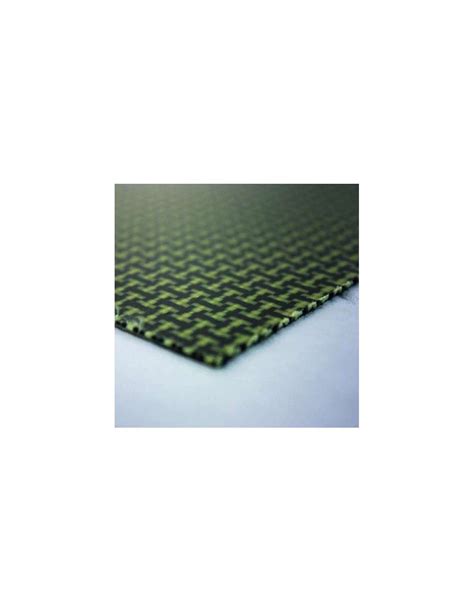 Single-sided Kevlar carbon fiber plate - 400 x 400 x 2 mm.