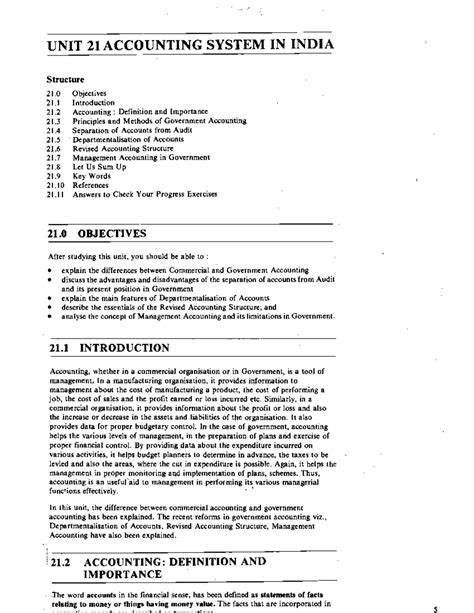 Unit-21: Accounting System in India - Summary and Key Concepts - Studocu
