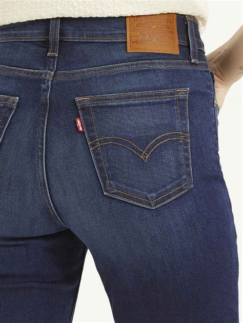 Women's 724 Dark Blue Straight Fit High Rise Jeans – Levis India Store