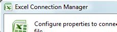 Image result for Excel Connection Manager in SSIS