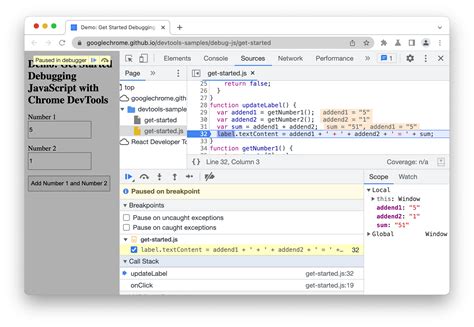 Image result for Chrome JavaScript Debugger Command