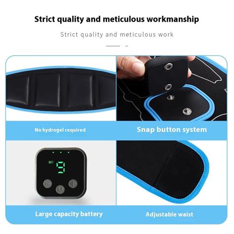 Smart Fitness Instrument, Charging Host EMS Abdomen Stickers Belt ...