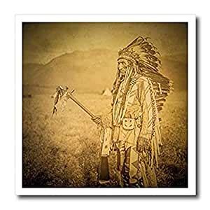 3D Rose Stereo View Native American Indian Joe La Moose in Fine Costume ...