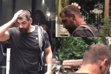 John Abraham spotted outside salon, netizens think he's hiding his bald ...