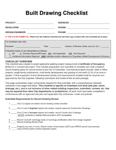 Chart Drawing Checklist 的图像结果