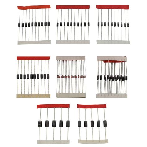 100pcs Diode Assortment Kit 8 Value Rectifier Diode Kit – REES52
