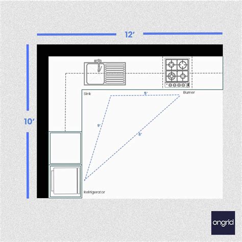 Kitchen with Stunning Wall Designs | 12' x 10' – Ongrid Design