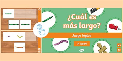 Juego interactivo lógica: Longitud (teacher made) - Twinkl