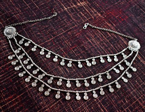 Sutra - Beautiful Antique finish German Silver necklace – India1001.com