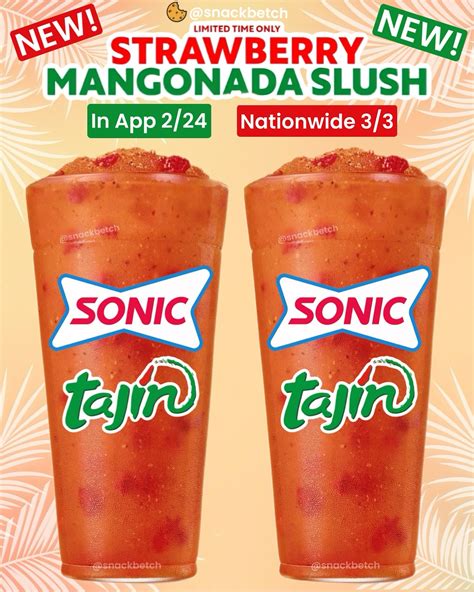Snack Betch | New Sonic Strawberry Mangonada Slush. The slush features ...